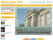 Tablet Screenshot of carnegieculturalcenter.org